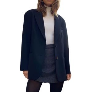 Aritzia Wilfred Nassau Blazer Black Womens 3 or XL